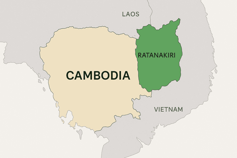 Ratanakiri Map